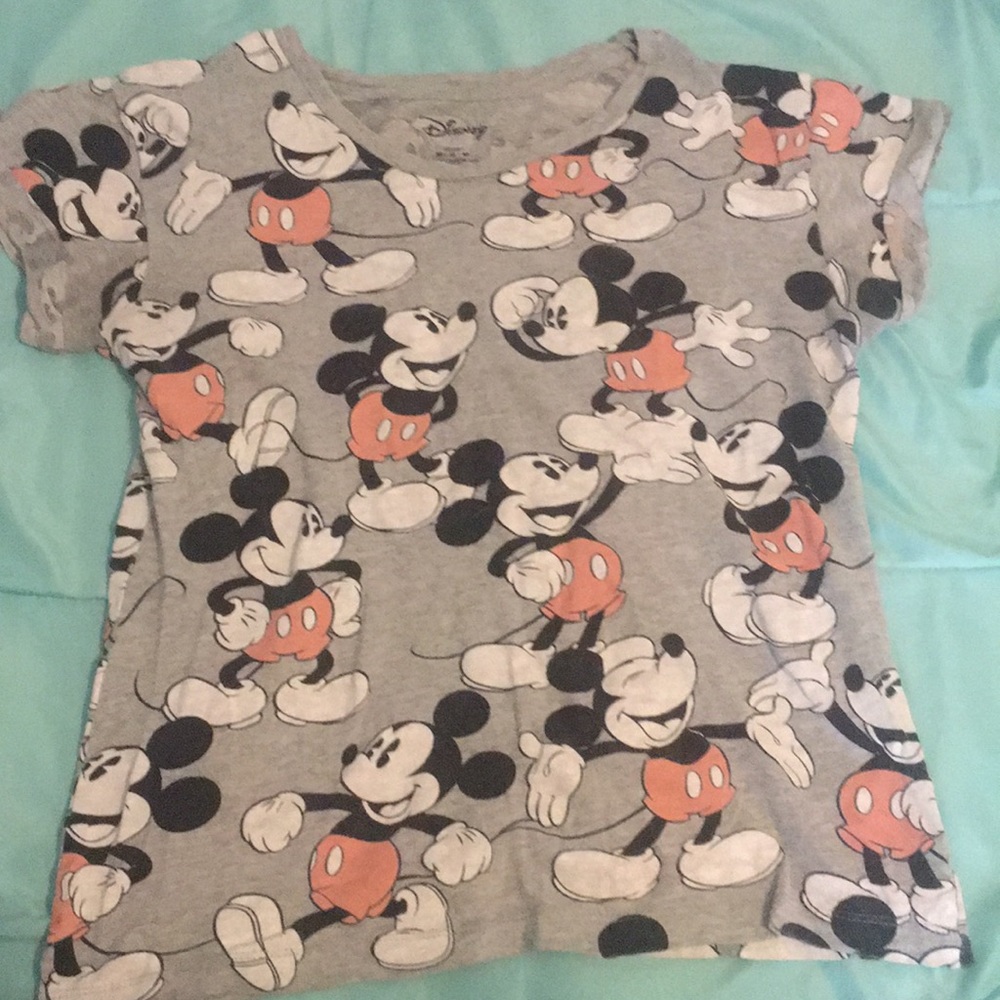 Mickey Mouse t-shirt.